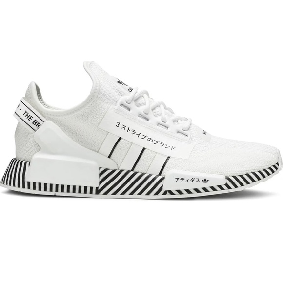 ADIDAS Japanese NMD R1 V2 Dazzle, Cloud White MENS - Picture 1 of 10